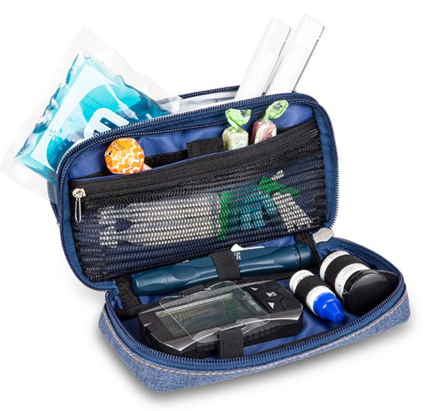 Elegantní pouzdro  Diabetic Blue Jeans s chladícím gelem pro diabetiky vnitřek